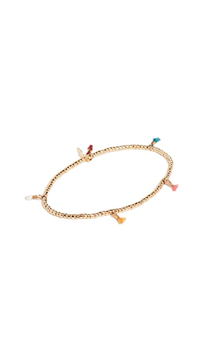 Shop Shashi Lilu Bracelet In Gold/multi