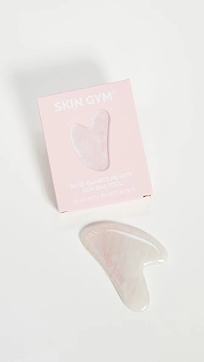 Shop Skin Gym Rose Quartz Sculpty Heart Gua Sha