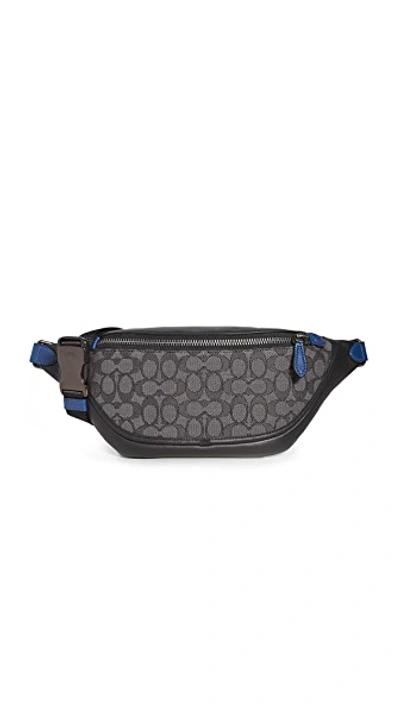 Shop Coach League Belt Bag In Signature Jacquard