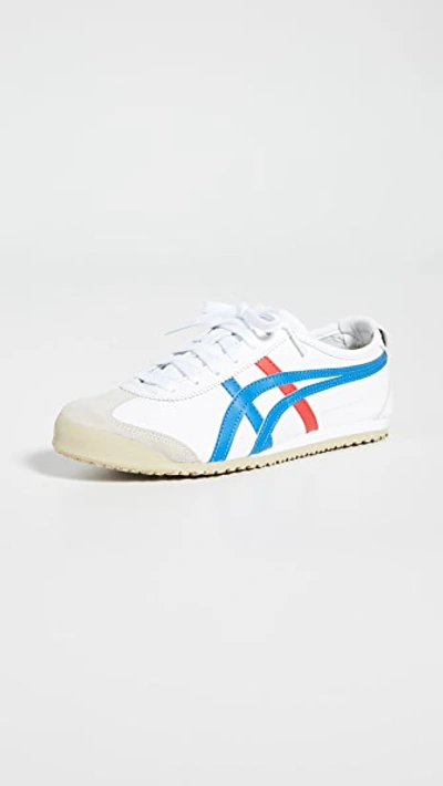 Shop Onitsuka Tiger Mexico 66 Sneakers In White/blue