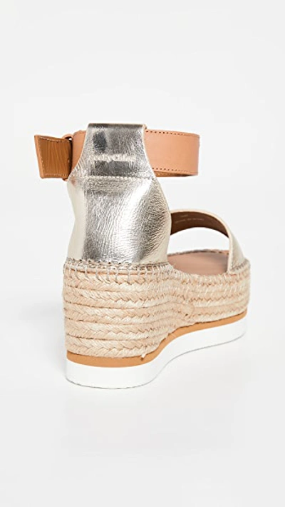 Shop See By Chloé Glyn Espadrilles Light Gold