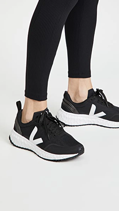 Shop Veja Condor Performance Sneakers In Black/white