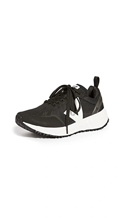 Shop Veja Condor Performance Sneakers In Black/white