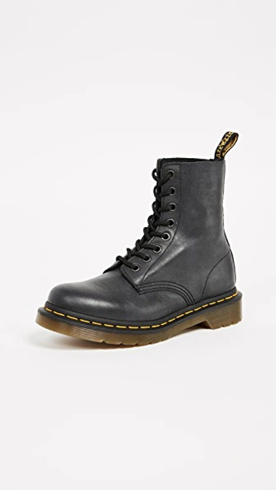 Dr. Martens 1490 1461 Mm6 Leather Lace Up Boots In Black