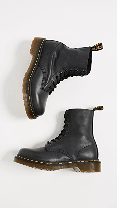 Dr. Martens 1490 1461 Mm6 Leather Lace Up Boots In Black