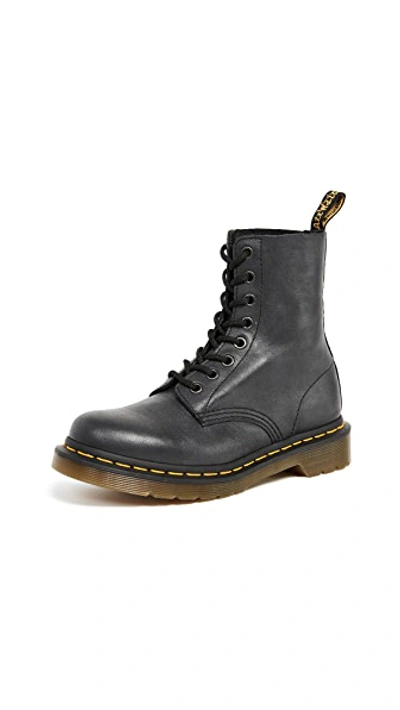 Dr. Martens 1490 1461 Mm6 Leather Lace Up Boots In Black