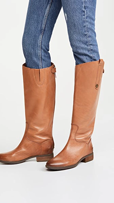 Shop Sam Edelman Penny Riding Boots In Whiskey