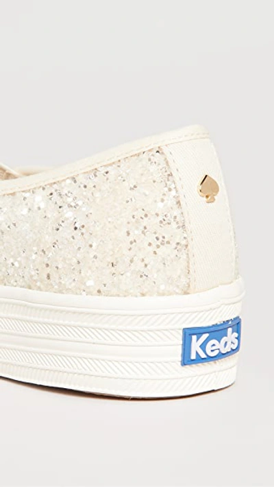 Shop Keds X Kate Spade Triple Decker Slip On Sneakers White