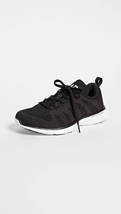 Apl Athletic Propulsion Labs Techloom Breeze Knit Running Shoe In Black/white/black