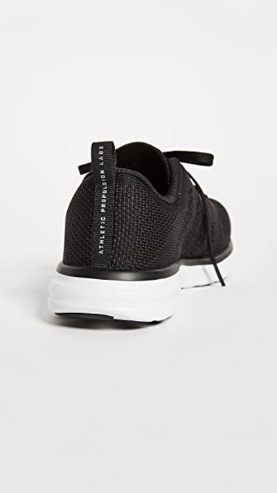 Apl Athletic Propulsion Labs Techloom Breeze Knit Running Shoe In Black/white/black