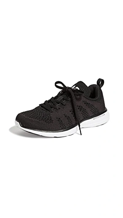 Apl Athletic Propulsion Labs Techloom Breeze Knit Running Shoe In Black/white/black