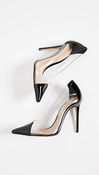 Shop Schutz Cendi Point Toe Pumps In Black