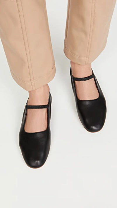 Shop Mansur Gavriel Glove Mary Janes In Black