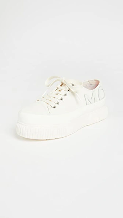 Shop Monse X Both Classic Platform Sneakers White/white