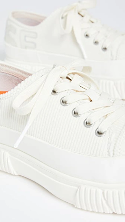 Shop Monse X Both Classic Platform Sneakers White/white