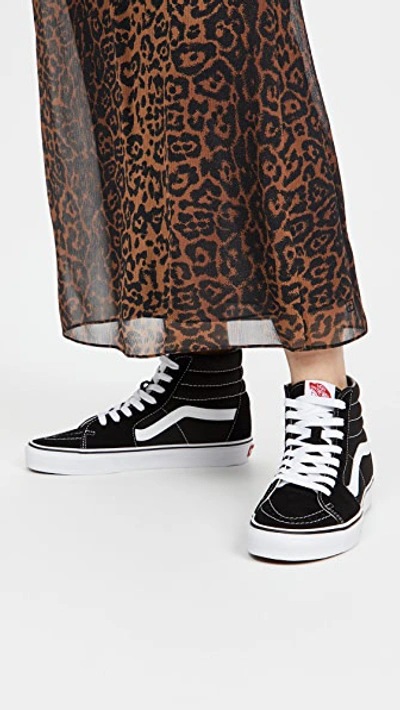 Vans Ua Sk8 High Top Sneakers Black/black/white In Black/black/white