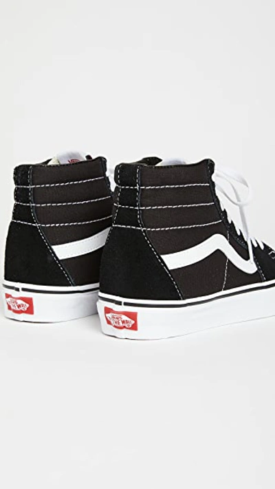 Vans Ua Sk8 High Top Sneakers Black/black/white In Black/black/white