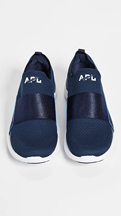 Shop Apl Athletic Propulsion Labs Techloom Bliss Sneakers In Navy/white