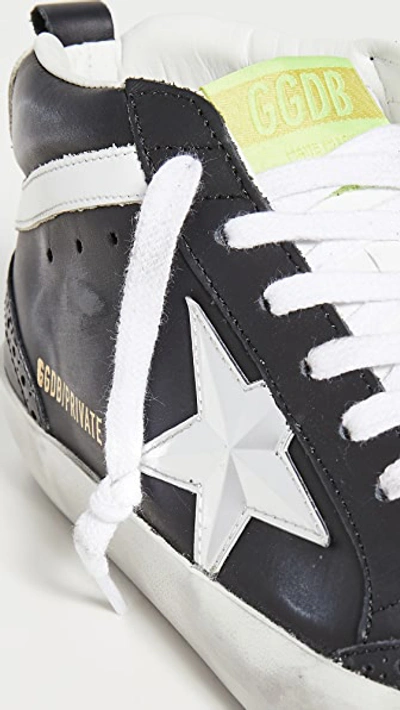 Shop Golden Goose Midstar Sneakers In Black/white/silver