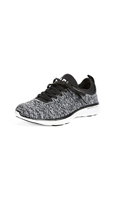 Shop Apl Athletic Propulsion Labs Techloom Phantom Sneakers In Black/white/melange