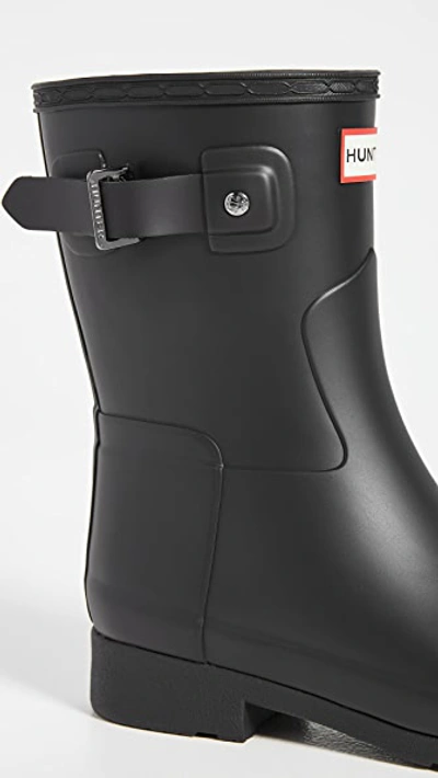 Shop Hunter Refined Short Matte Boots Black