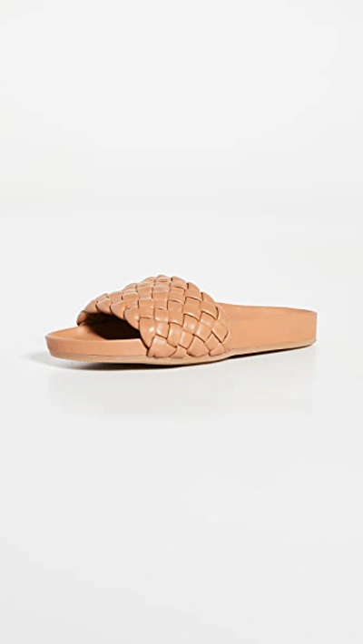 Shop Loeffler Randall Sonnie Woven Sandals In Dark Sand