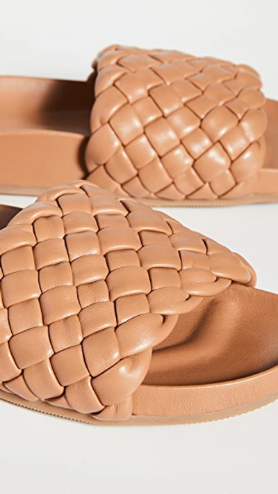 Shop Loeffler Randall Sonnie Woven Sandals In Dark Sand