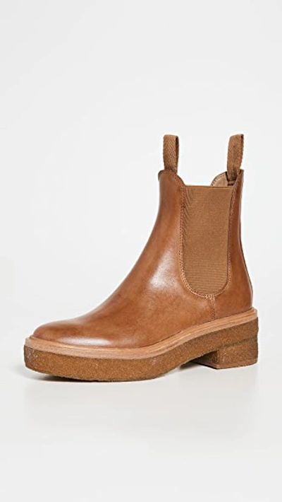 Shop Loeffler Randall Raquel Crepe Sole Chelsea Boots Safari