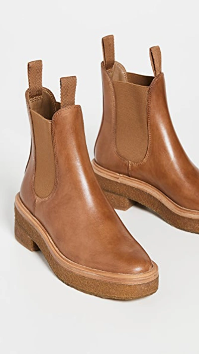 Loeffler Randall Crepe Sole Chelsea Boots In Safari