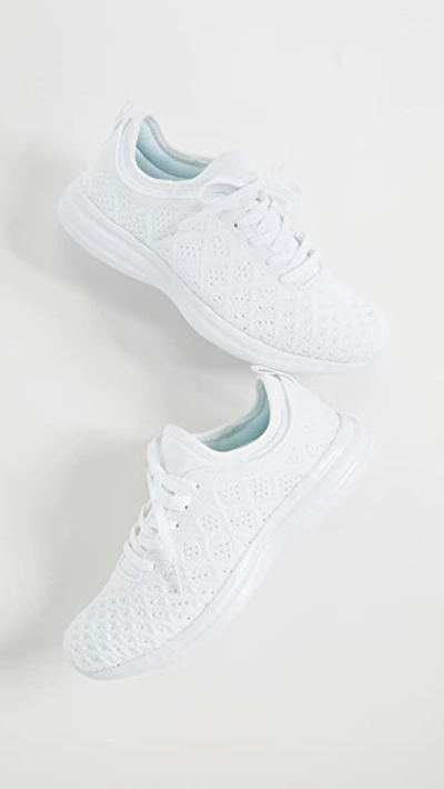 Apl Athletic Propulsion Labs Techloom Phantom 3d Mesh Sneakers In White