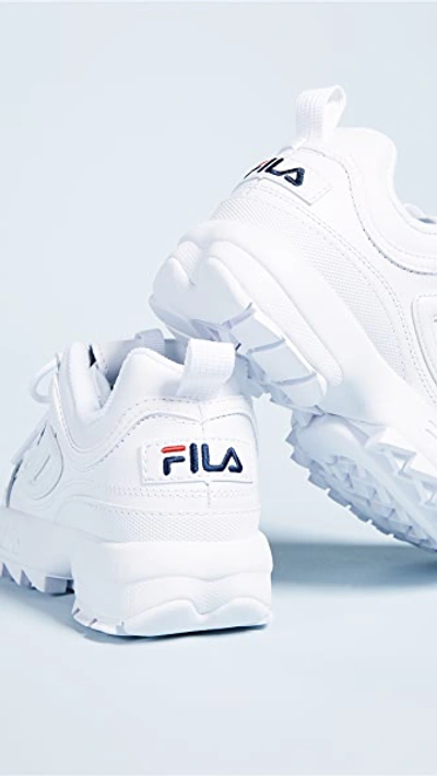 Shop Fila Red In White/ Navy/ Red