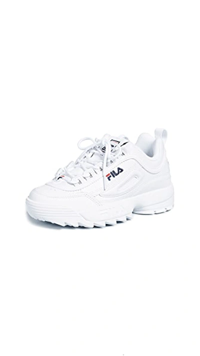 Fila White Polyester Sneaker In White