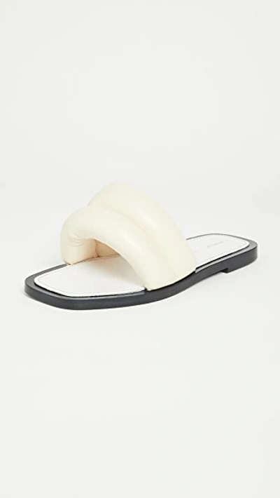 Shop Proenza Schouler Puffy Slides In Cream