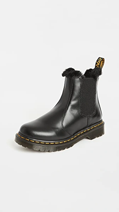 Dr. Martens Women's 2976 Leonore Faux Fur-lined Leather Chelsea Boots In  Grey Atlas | ModeSens