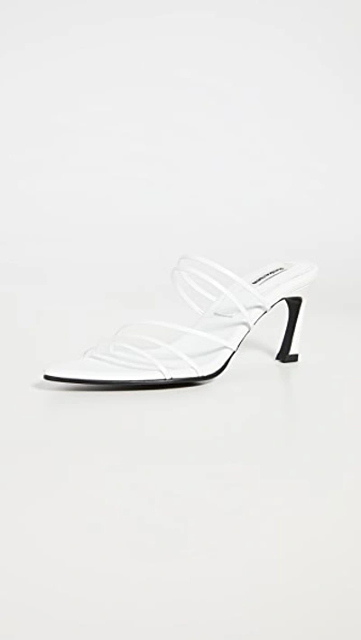 Shop Reike Nen Five Strings Pointed Sandals In White