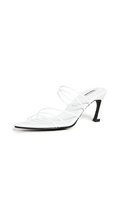 Shop Reike Nen Five Strings Pointed Sandals In White