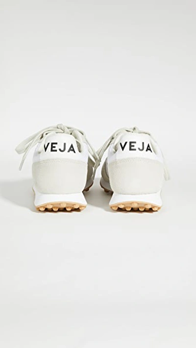 Veja Two-tones Polyester And Suede Rio Branco Sneakers In White/pierre/natural
