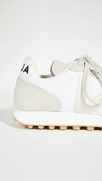Veja Two-tones Polyester And Suede Rio Branco Sneakers In White/pierre/natural
