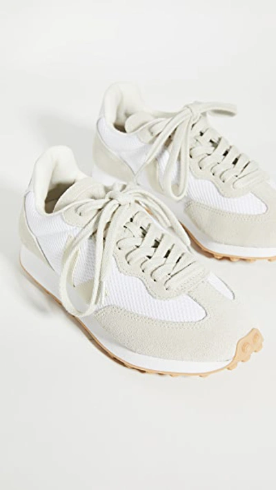 Veja Two-tones Polyester And Suede Rio Branco Sneakers In White/pierre/natural