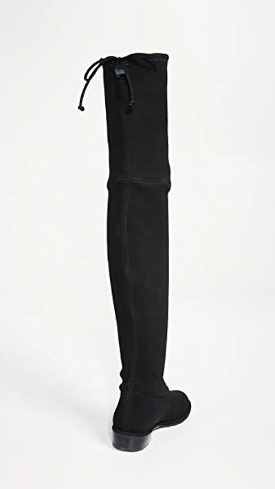 Stuart Weitzman Over-the-knee Boots With Luxurious Suede Finish And Elegant Design In Black
