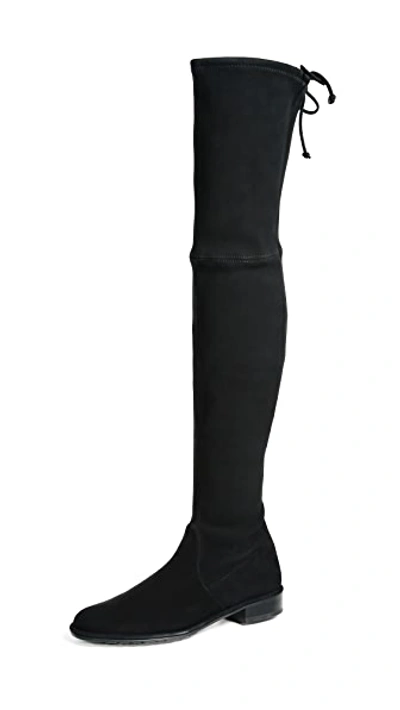 Stuart Weitzman Over-the-knee Boots With Luxurious Suede Finish And Elegant Design In Black