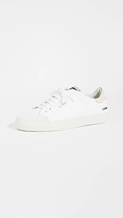 Shop Axel Arigato Clean 90 Triple Sneakers In White/pink