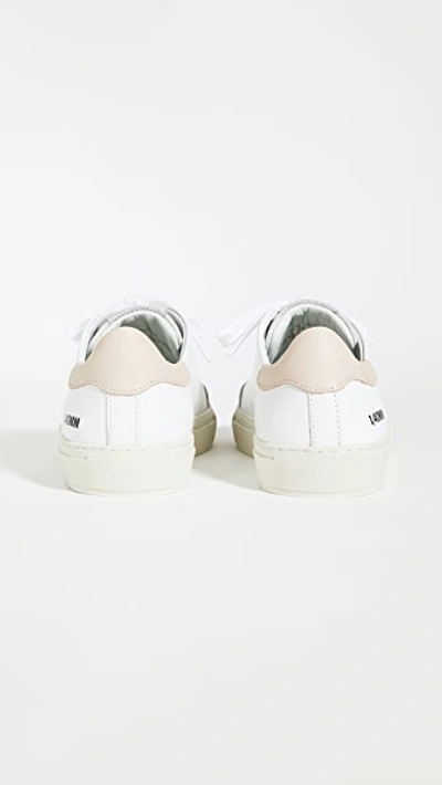 Shop Axel Arigato Clean 90 Triple Sneakers In White/pink