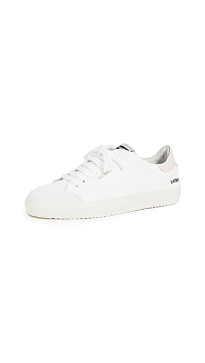 Shop Axel Arigato Clean 90 Triple Sneakers In White/pink