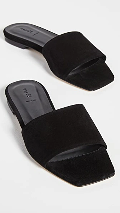 Shop Aeyde Anna Sandals In Black