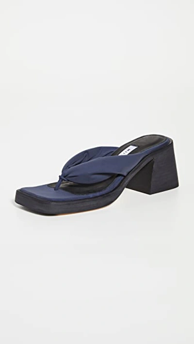 Shop Miista April Heeled Thong Sandals In Black