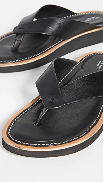 Shop Rag & Bone Parker Thong Sandals In Black