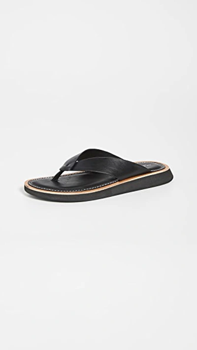 Shop Rag & Bone Parker Thong Sandals In Black