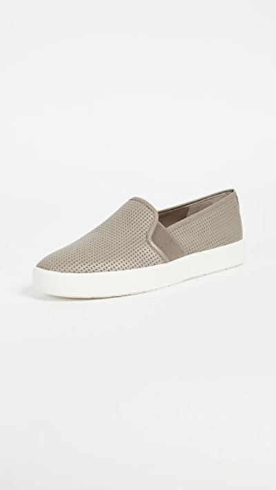 Shop Vince Blair Slip On Sneakers In Woodsmoke