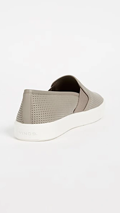 Shop Vince Blair Slip On Sneakers In Woodsmoke